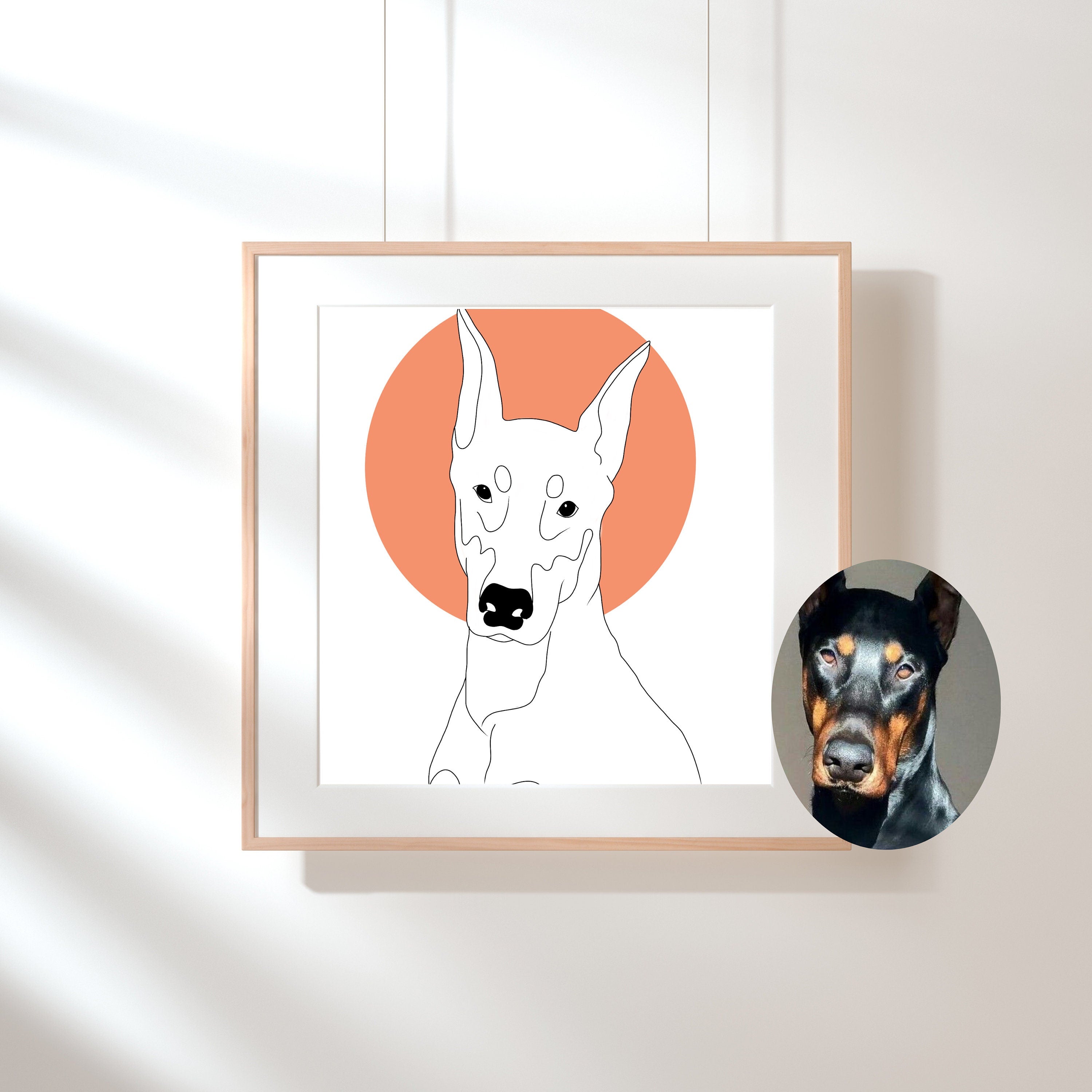 Custom Pet Drawing, Custom Pet Poster