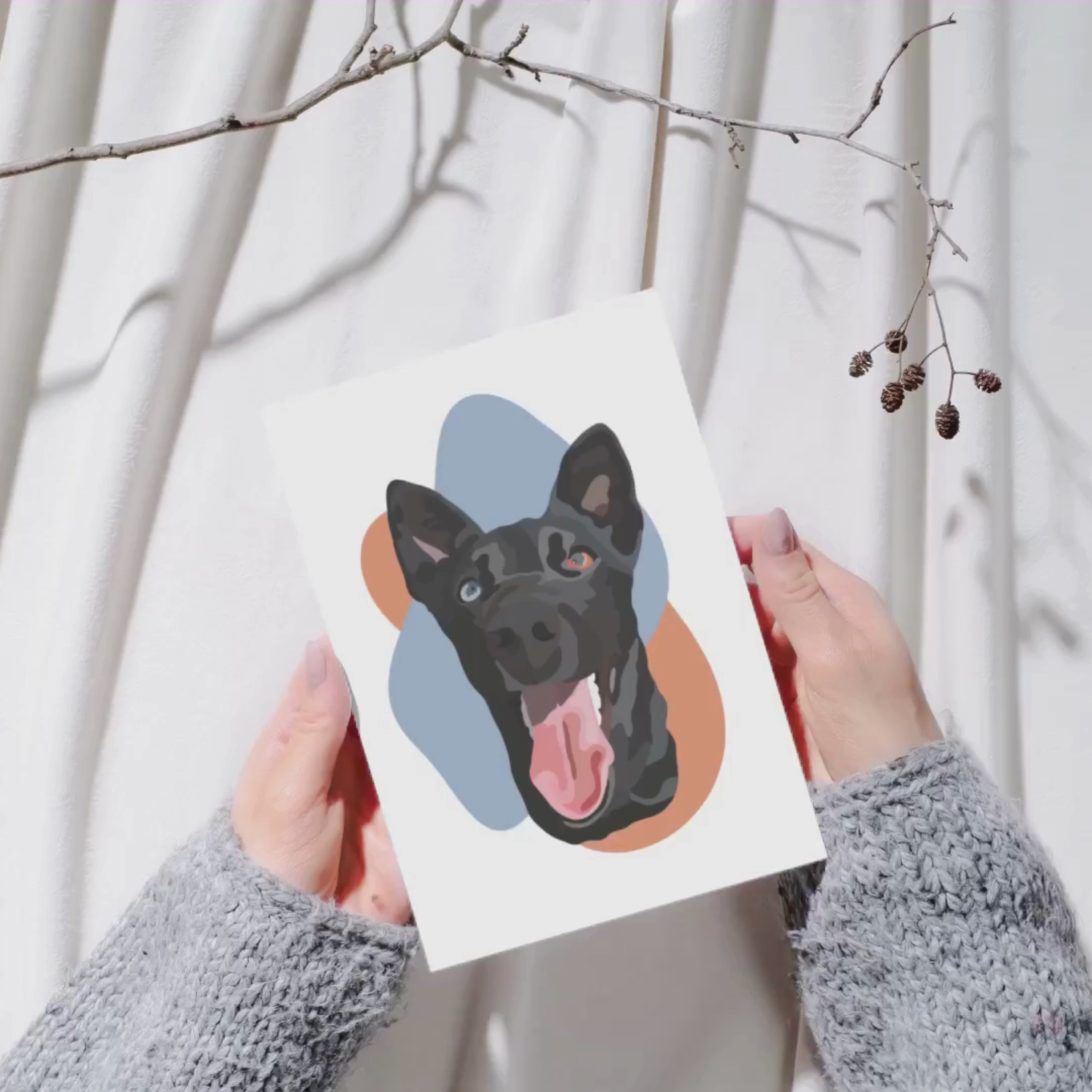 Canvas Personalized Pet Portrait